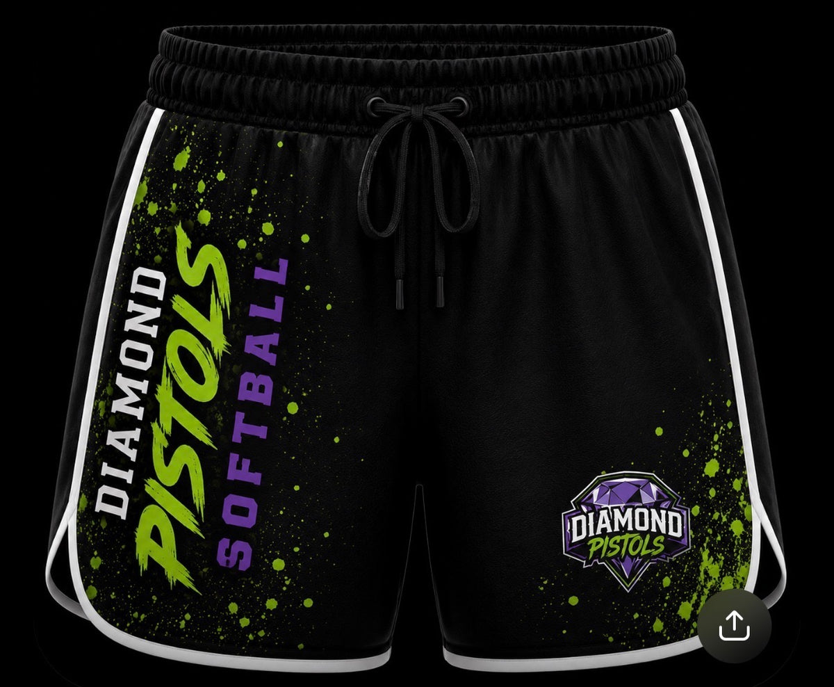 Black female shorts