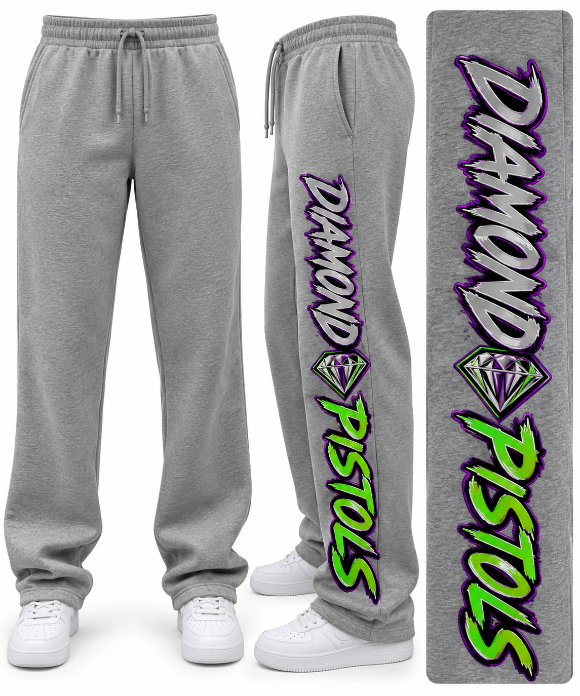 Gray sweatpants
